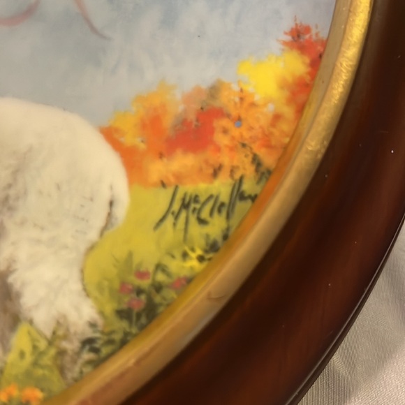 Van Hygan Smythe Plate Frame, 1985 Reco Mary Had A Little Lamb Plate - Picture 11 of 11